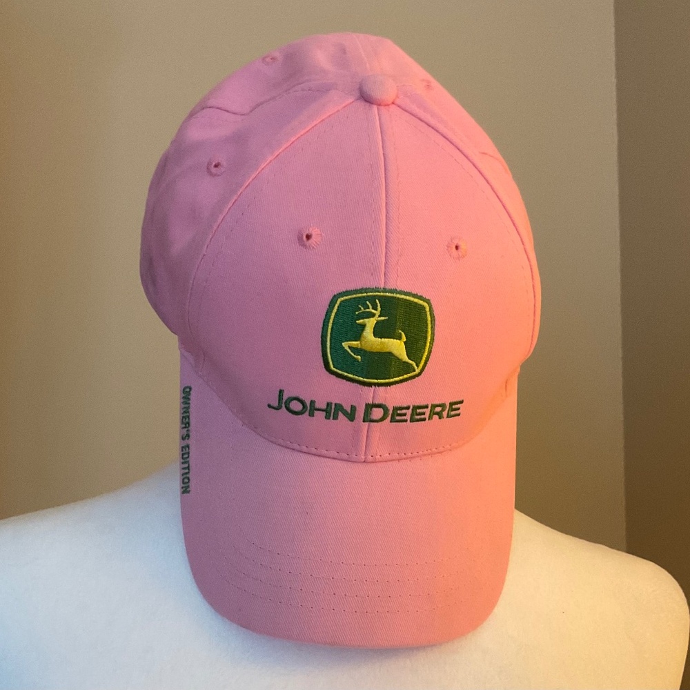 Rare John Deere Pink Hat - Owner's Edition - Embroidered Logo